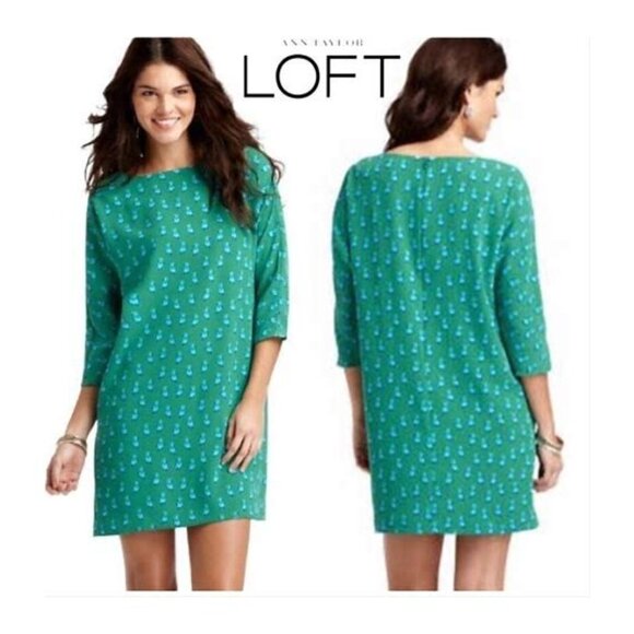 LOFT Dresses & Skirts - Loft Parrot Print Sheath Dress